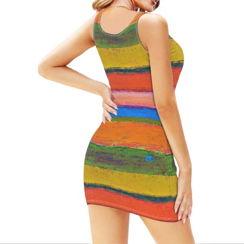In the Field of Life Ruched Bodycon Mini Dress